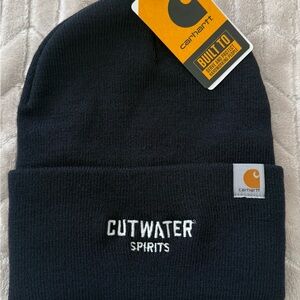 Carhartt Navy unisex Beanie with CUTWATER Logo
